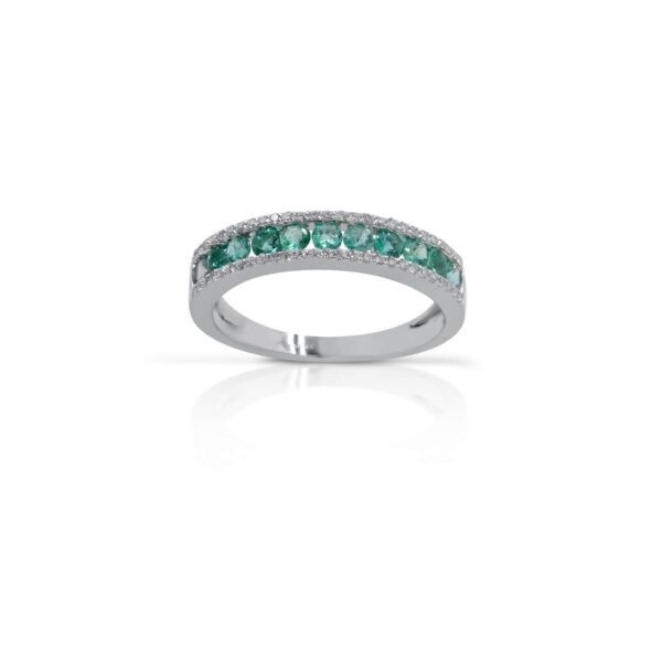 salamone gioielli anello donna oro diamanti 11 smeraldi veretta gianni carità