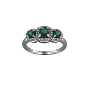 salamone gioielli anello donna oro diamanti smeraldo trilogy gianni carità