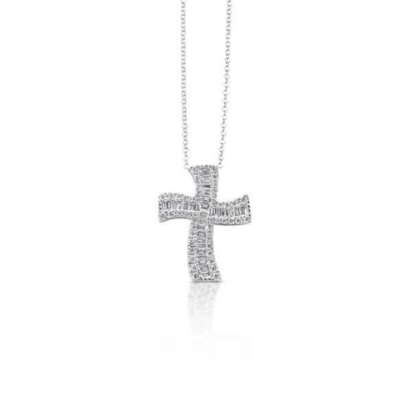salamone gioielli collana croce donna oro diamanti baguette gianni carità
