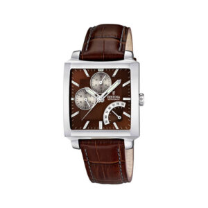 salamone gioielli Festina Orologio uomo quadrato marrone F166315