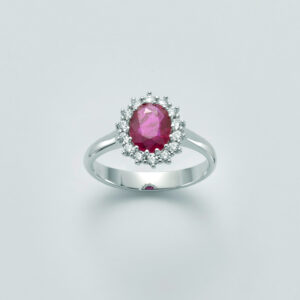 salamone gioielli anello miluna rubino oro diamanti LID3393