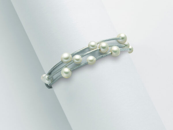 salamone gioielli bracciale argento perle miluna PBR2833