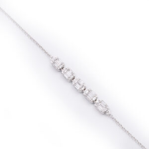 salamone gioielli bracciale donna oro diamanti baguette centrali gianni carità