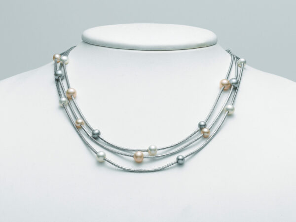 salamone gioielli collana argento perle miluna PCL5627