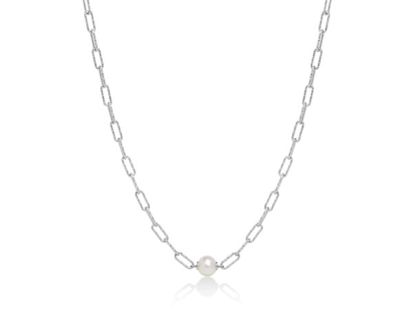 salamone gioielli collana argento perle miluna PCL6021B