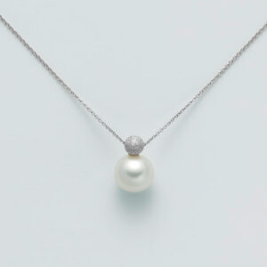 salamone gioielli girocollo perla bianca miluna oro PCL5868BX