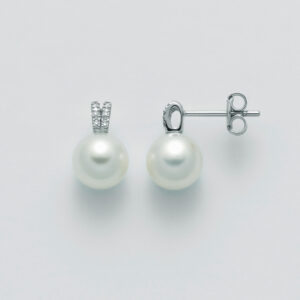 salamone gioielli orecchini miluna oro diamanti perle PER2312