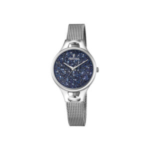 salamone gioielli orologio donna festina solo tempo maglia milano acciaio swarovski blu f20331_2