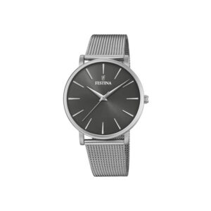 salamone gioielli orologio uomo donna festina solo tempo maglia milano acciao grigio f20475_4