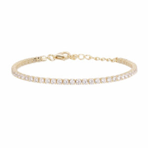 salamone gioielli bracciale mabina argento tennis dorato